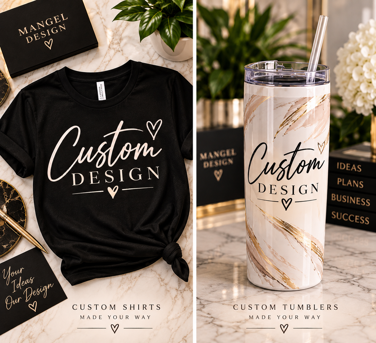Mini Custom Bundle - Shirt + Tumbler