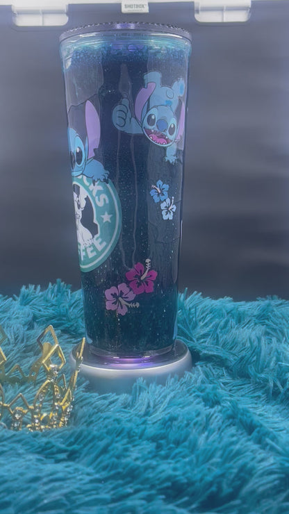 Stitch Snow Globe Tumbler